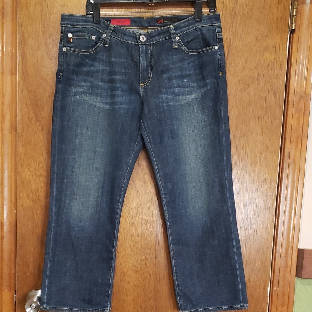 Ag Adriano Goldschmied Women's Dark Indigo Capri Jeans